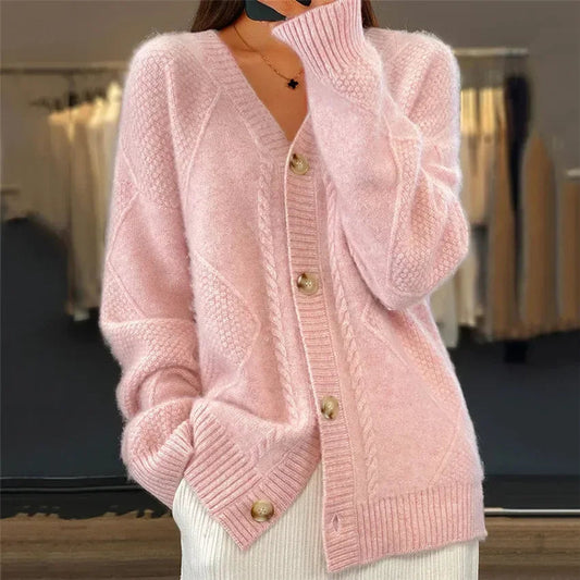 Eveloria Damen Cardigan mit Knöpfen Formell - Eveloria