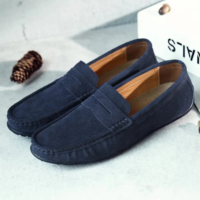 Herren Slip-On Loafers aus Leder Braun