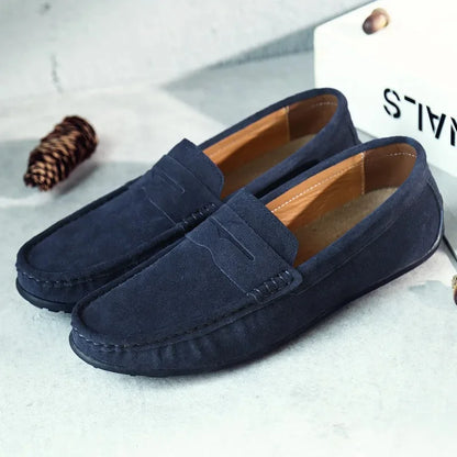 Herren Slip-On Loafers aus Leder Braun
