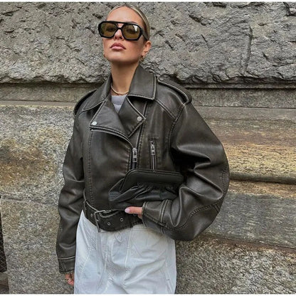 Eveloria Damen Jacke Gürtel