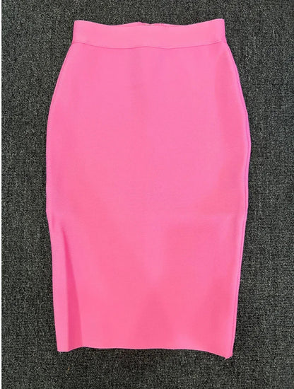 Damen Bleistiftrock Rayon Elegant