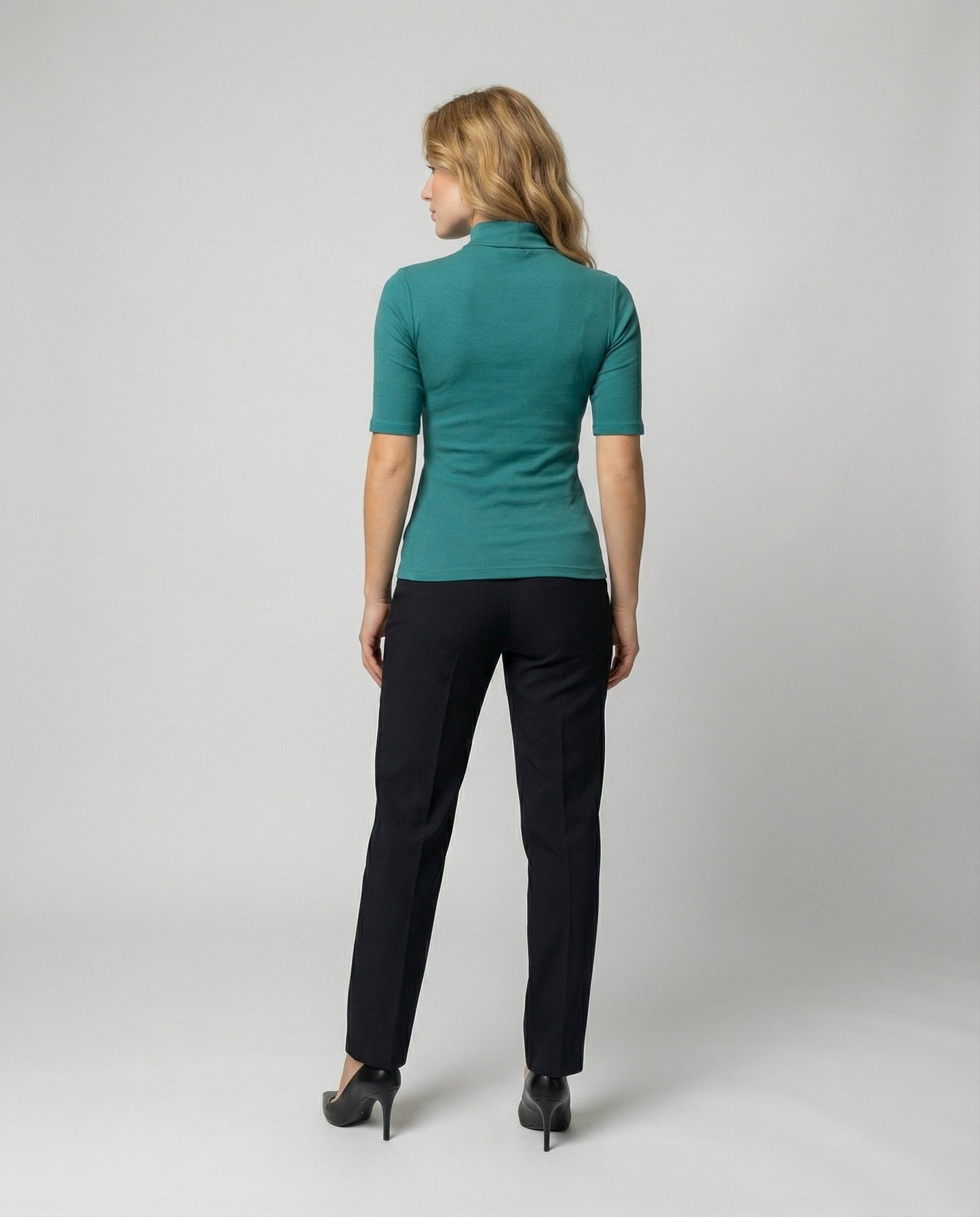 Damen Feinstrick Rollkragenpullover Nahtlos