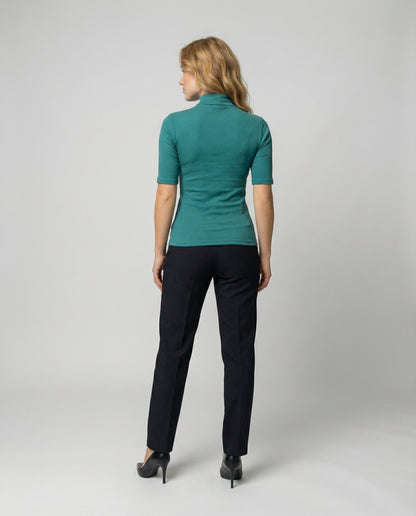Damen Feinstrick Rollkragenpullover Nahtlos