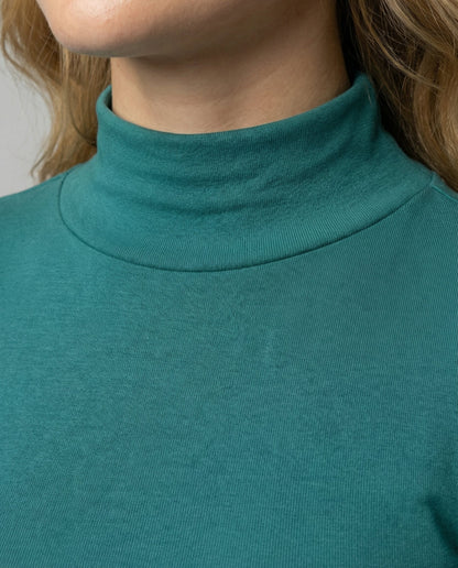 Damen Feinstrick Rollkragenpullover Nahtlos