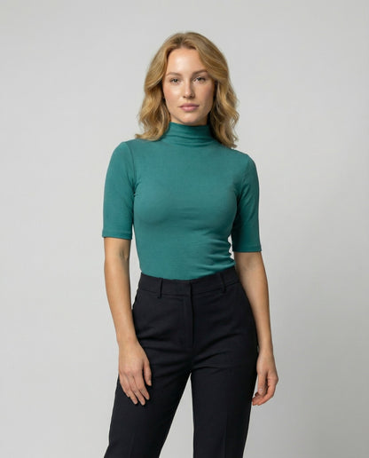 Damen Feinstrick Rollkragenpullover Nahtlos - Eveloria
