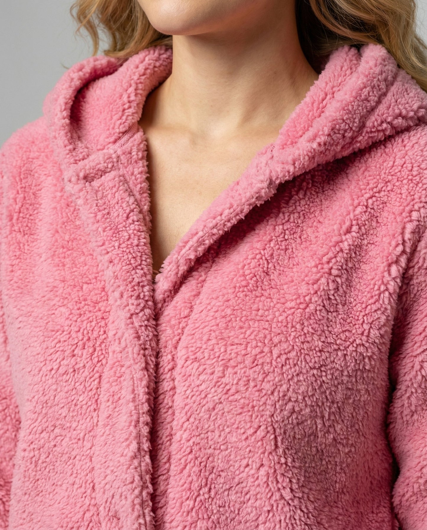 Damen Teddy Fleece Jacke