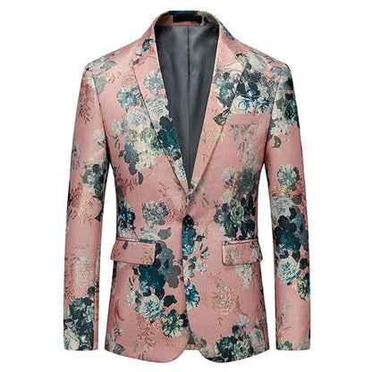 Herren Blazer Blumenmuster Elegantes Design - Norvielle