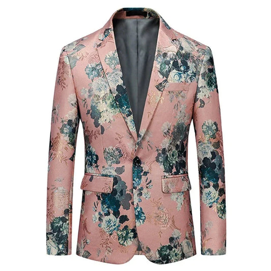 Herren Blazer Blumenmuster Elegantes Design - Norvielle