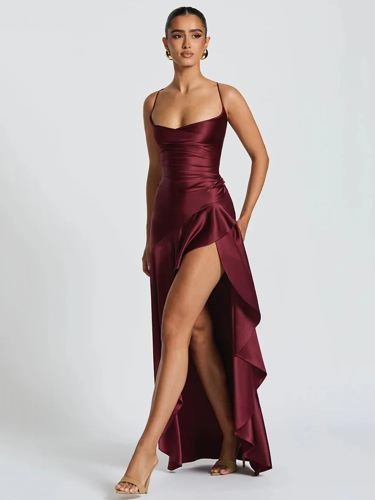 Damen Hochzeitskleid Spaghettiträger