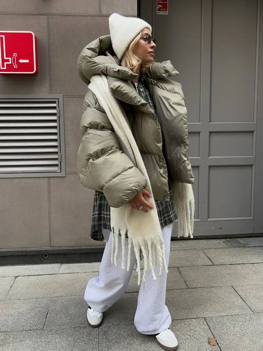Damen Steppjacke Anthrazit