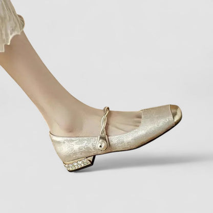 Damen Orthopädische Mary Jane Schuhe Niedrig Absatz