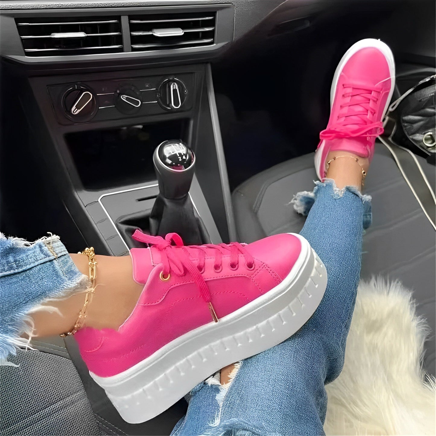 Eveloria Damen Dicke Turnschuhe Bequem