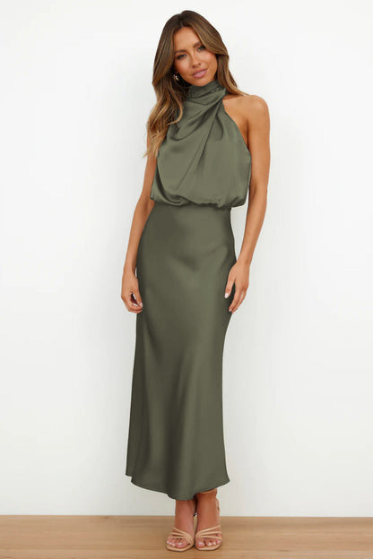 Damen Abendkleid Neckholder Schick