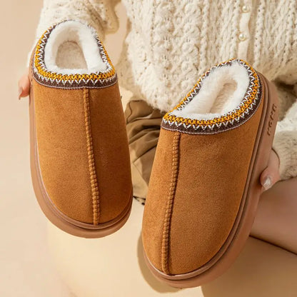 Damen Winter Hausschuhe Mules Weiches Futter Anti-Rutsch Sohle