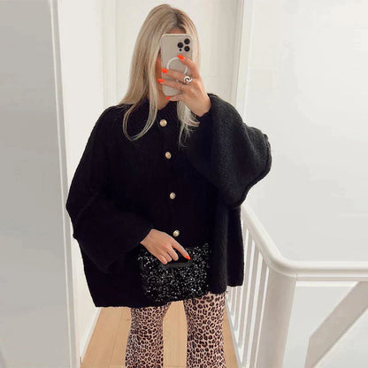 Eveloria Damen Übergroßer Cardigan Bequem