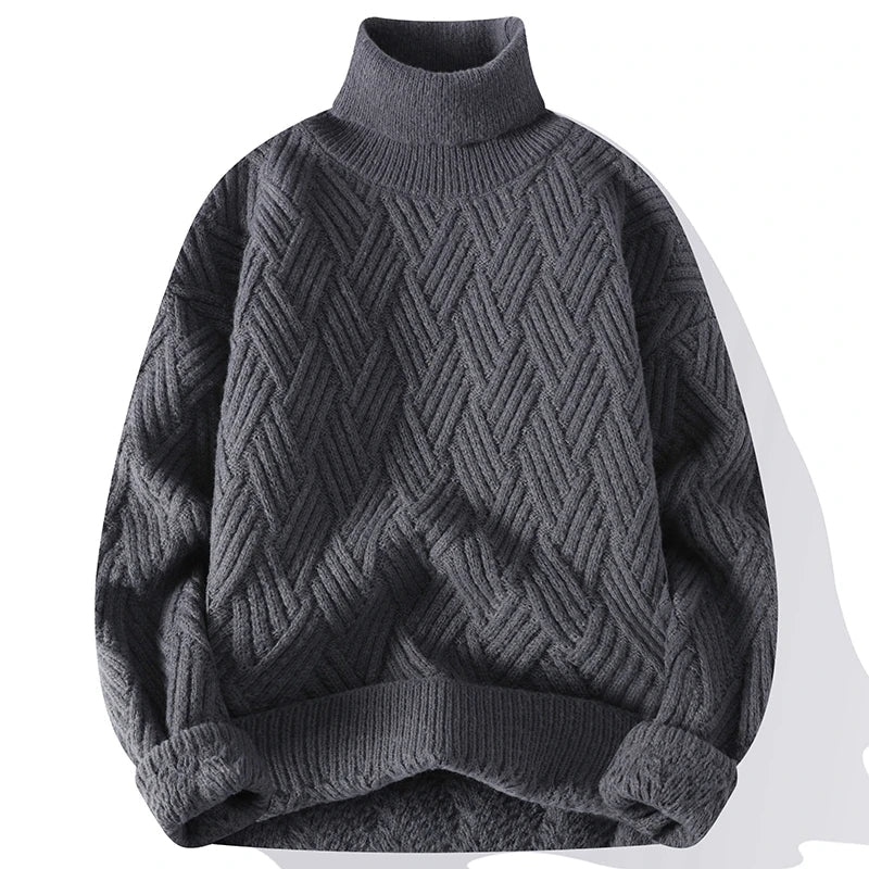 Herrenpullover Strukturdessin Elegantes Design