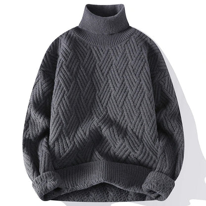 Herrenpullover Strukturdessin Elegantes Design