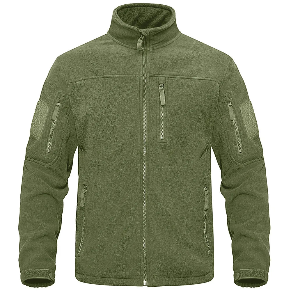 Eveloria Herren Fleecejacke Lässig Braun