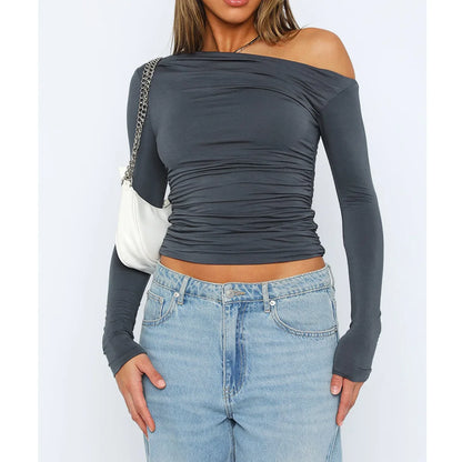 Käthe Damen Langarm-Oberteil Twisted-Design - Norvielle