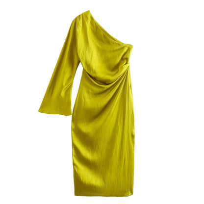 Eveloria Damen Satin Abendkleid