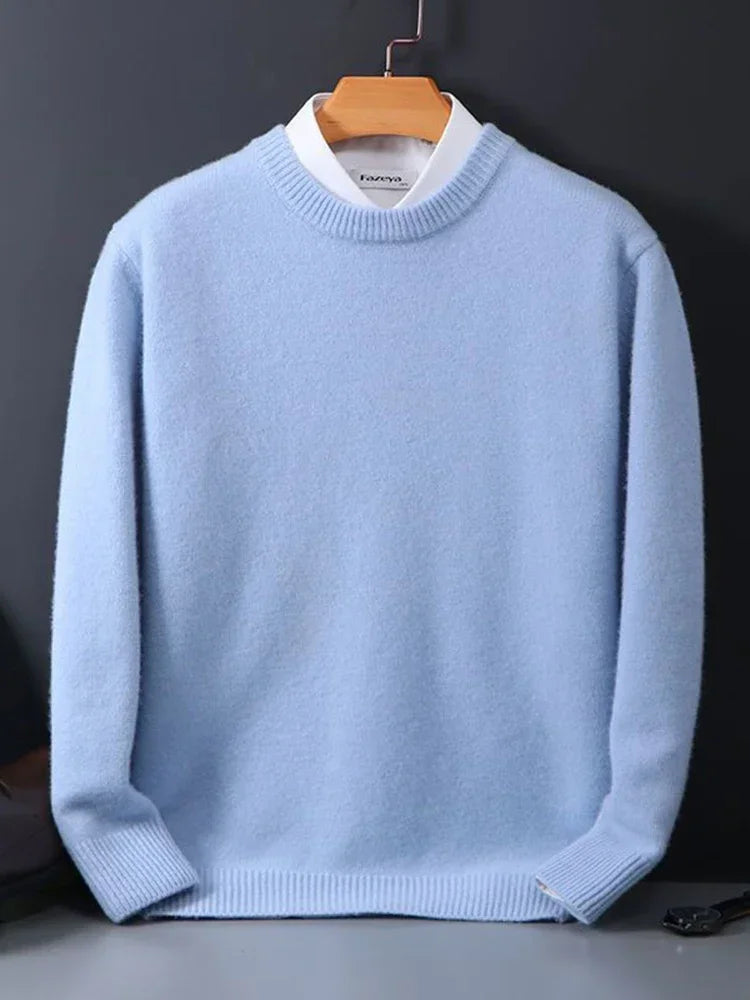 Herren Kurzarm-Pullover Warm