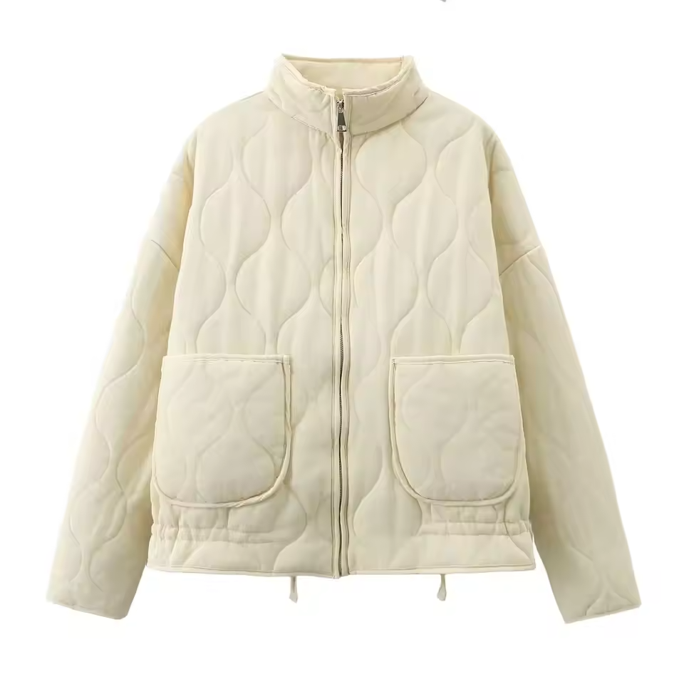 Damen Winterjacke Kuschelig Übergangsjacke mit Taschen - Eveloria