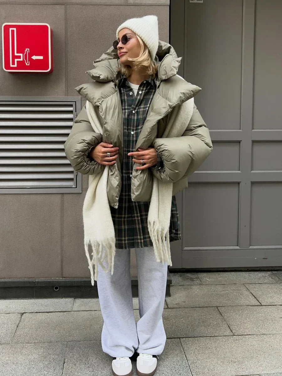 Damen Steppjacke Anthrazit