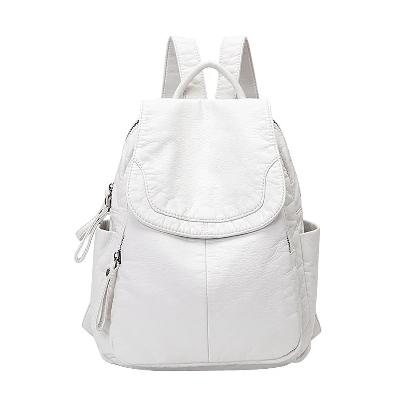 Eveloria Rucksack Gewaschenes Leder Braun