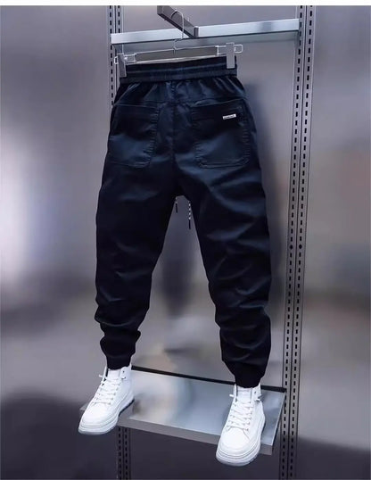 Herren Cargo-Jogginghose Mit Kordelzug