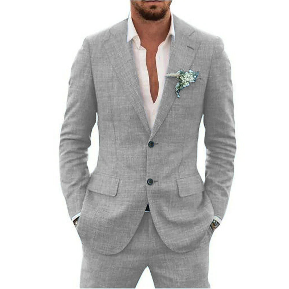 Herren Anzug Sommer Slim Fit