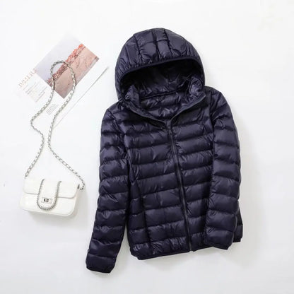 Damen Leichte Daunenjacke Herbst Winter