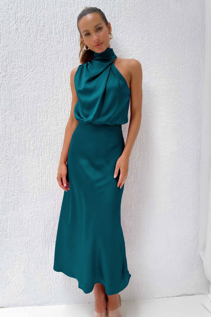Damen Abendkleid Neckholder Schick
