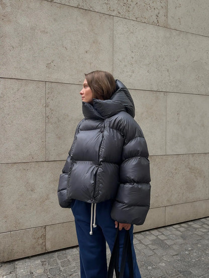 Damen Steppjacke Anthrazit
