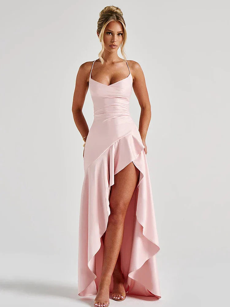 Damen Hochzeitskleid Spaghettiträger