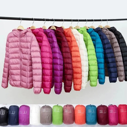 Eveloria Damen Daunenjacke Ultraleicht Mit Kapuze