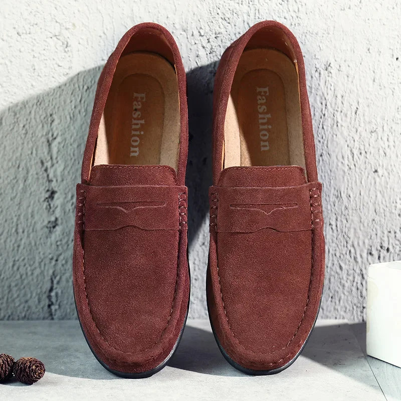 Herren Slip-On Loafers aus Leder Braun