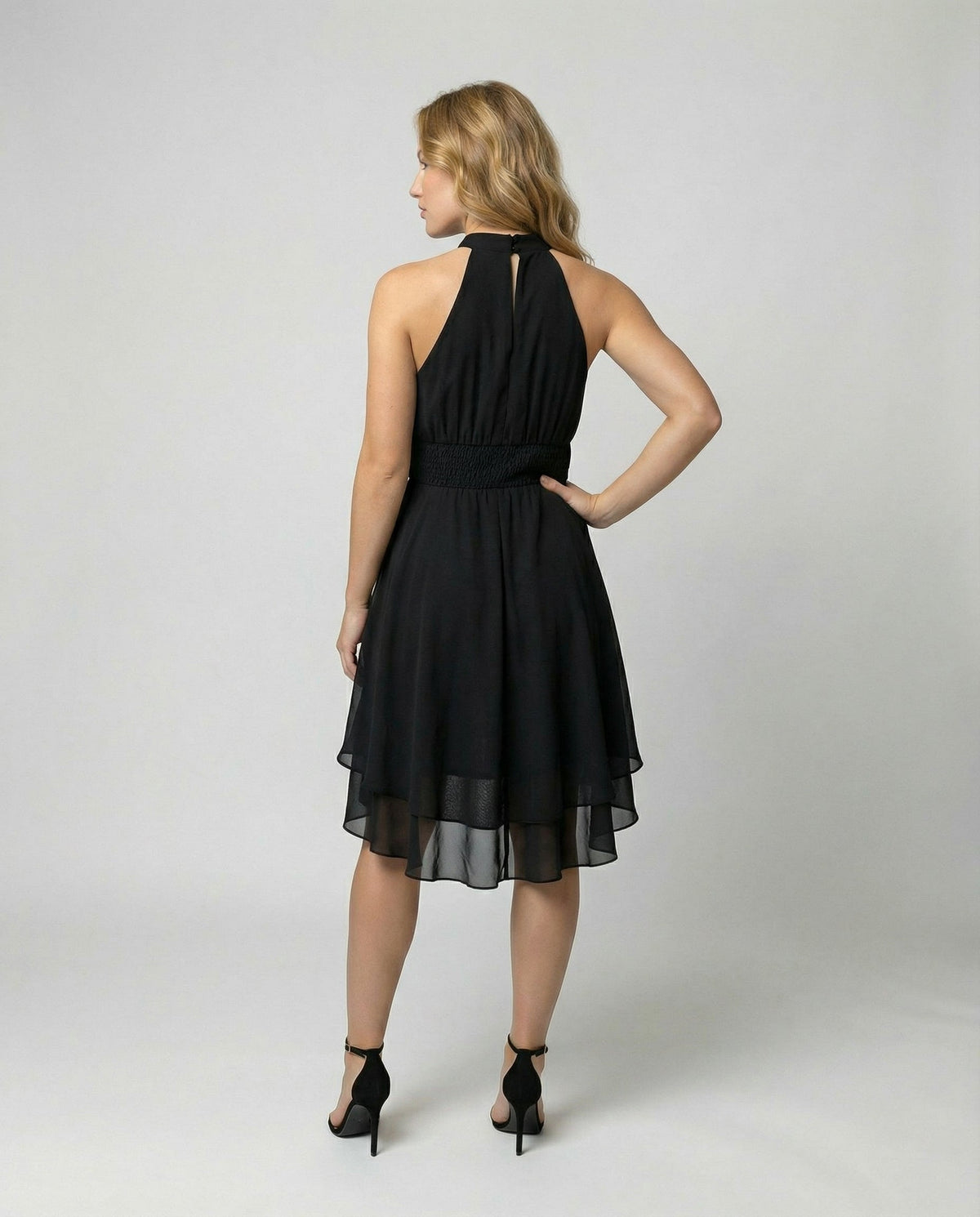 Damen Sommerkleid Rüschen Leicht Blumenmuster
