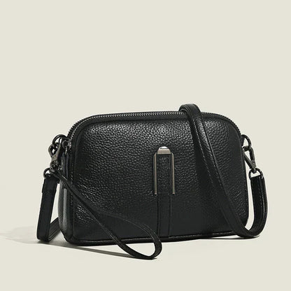 Damen Crossbody Schultertasche Elegant Leder