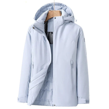 Damen Wasserdichte Winterjacke Fleece-Futter