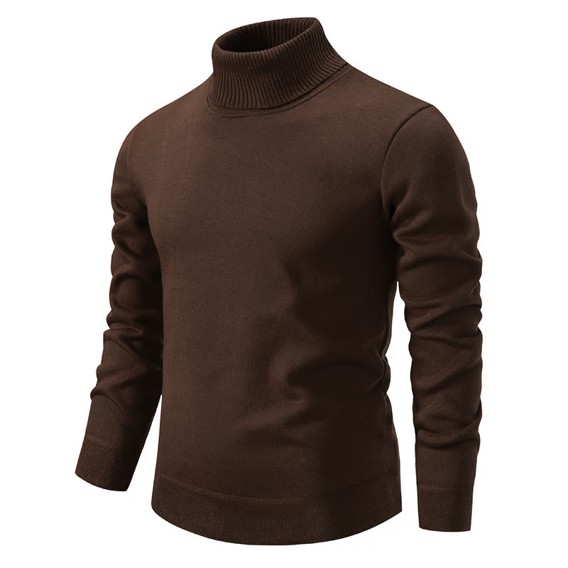 Eveloria Herren Rollkragenpullover Baumwolle