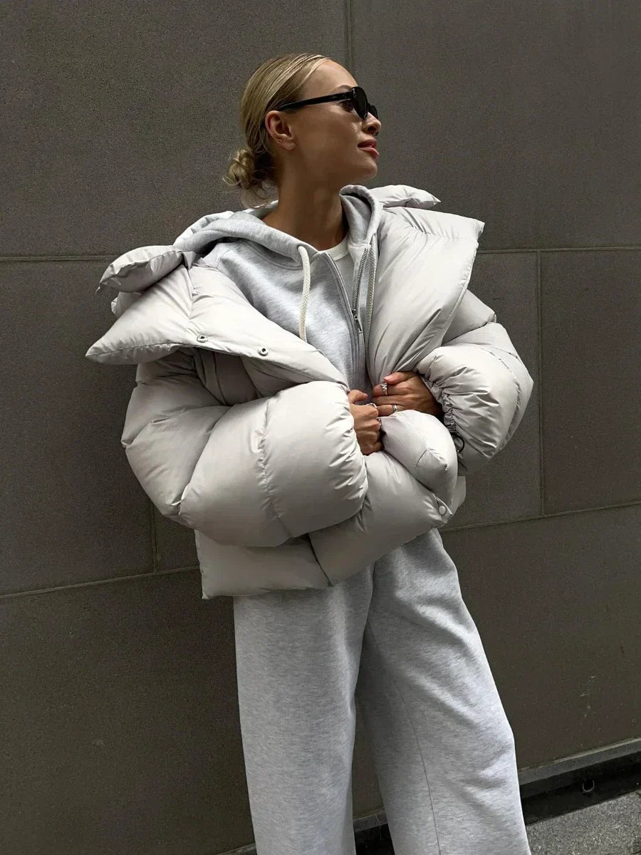 Damen Steppjacke Anthrazit