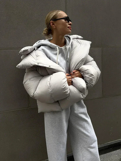 Damen Steppjacke Anthrazit