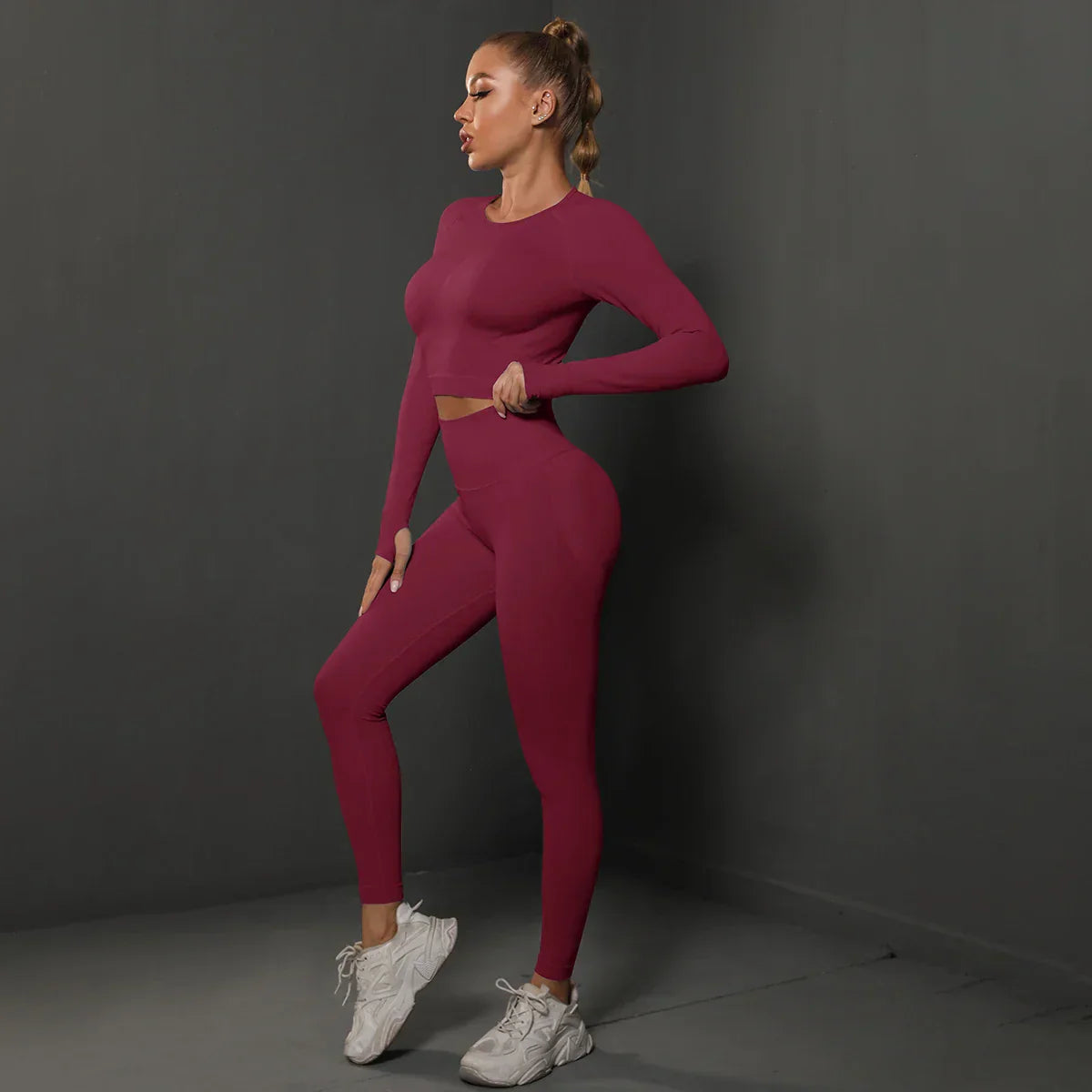 Damen Jogginganzug Zweiteilig Sportlich