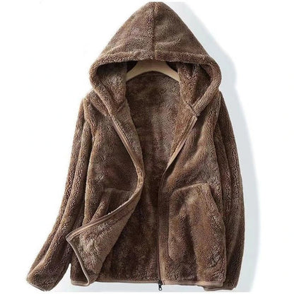 Damen Winterjacke Kapuzenjacke Reißverschluss Kuschelig