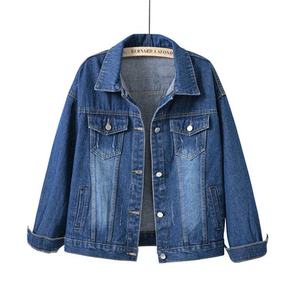 Damen Denimjacke Klassisch Vielfältige Farben