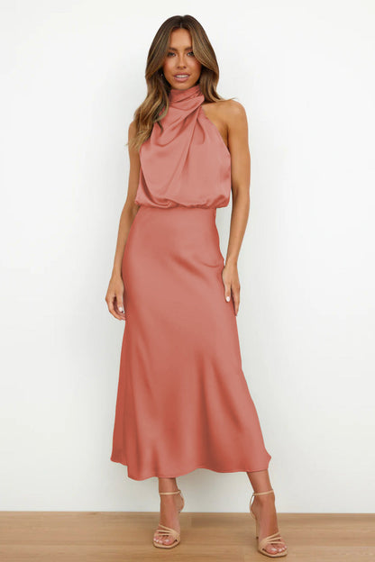 Damen Abendkleid Neckholder Schick