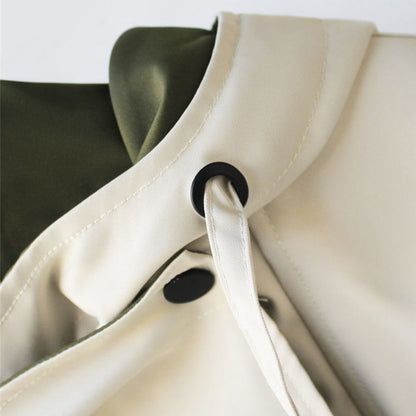 Damen Übergangsjacke Moderner Layer-Look Beige