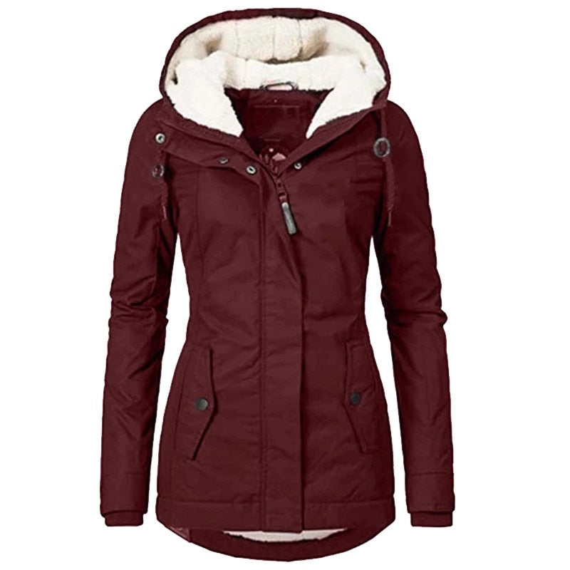 Eveloria Damen Winterparka Sherpa Gefüttert Warm