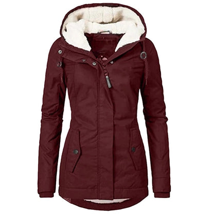 Eveloria Damen Winterparka Sherpa Gefüttert Warm