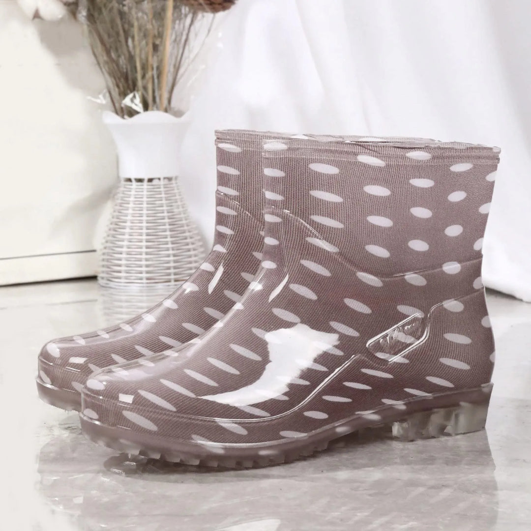 Eveloria Damen Gummistiefel Wasserdicht Anzugschaft Outdoor Griffsohle